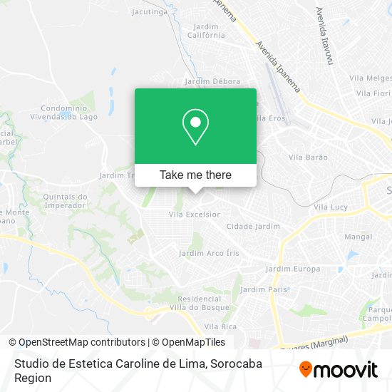 Mapa Studio de Estetica Caroline de Lima
