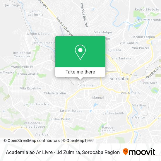 Academia ao Ar Livre - Jd Zulmira map