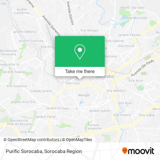 Mapa Purific Sorocaba