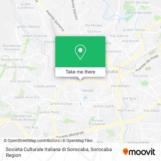 Societa Culturale Italiana di Sorocaba map