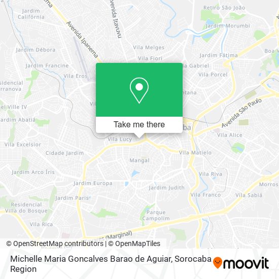 Mapa Michelle Maria Goncalves Barao de Aguiar