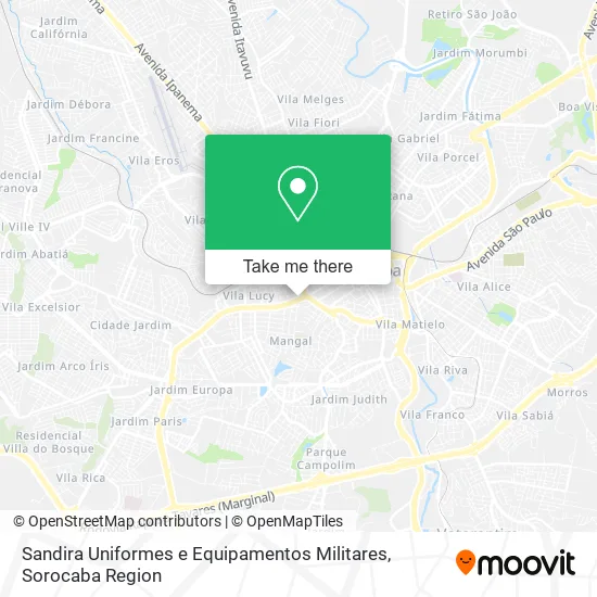 Sandira Uniformes e Equipamentos Militares map