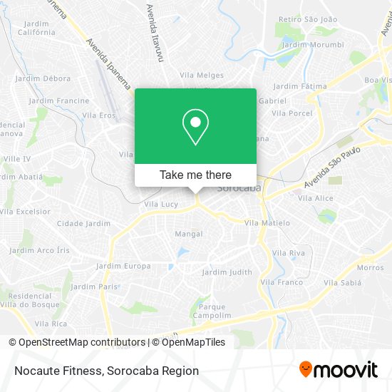 Mapa Nocaute Fitness