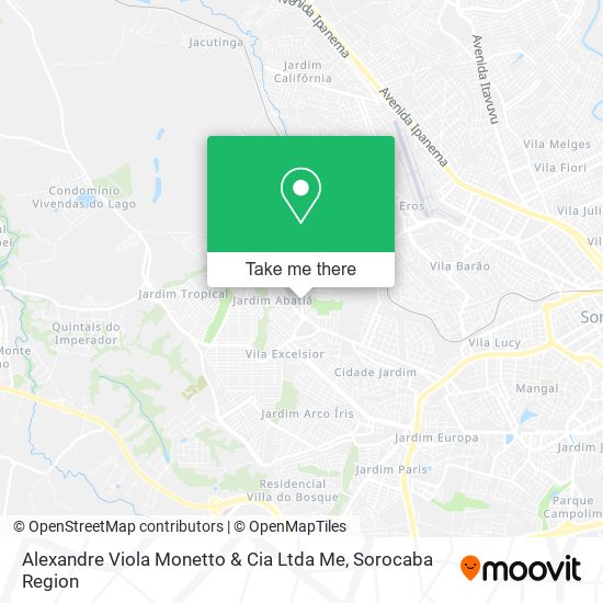 Mapa Alexandre Viola Monetto & Cia Ltda Me