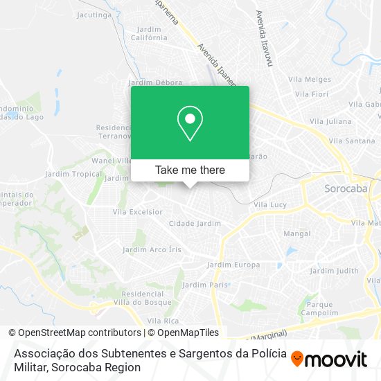 Associação dos Subtenentes e Sargentos da Polícia Militar map