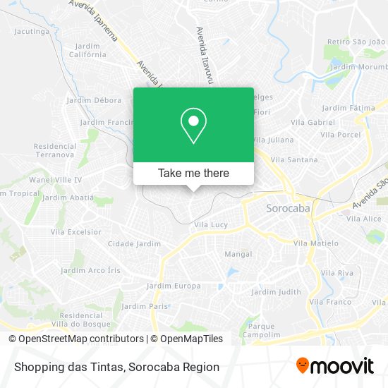 Shopping das Tintas map