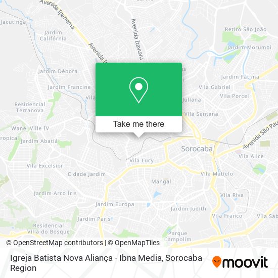 Igreja Batista Nova Aliança - Ibna Media map