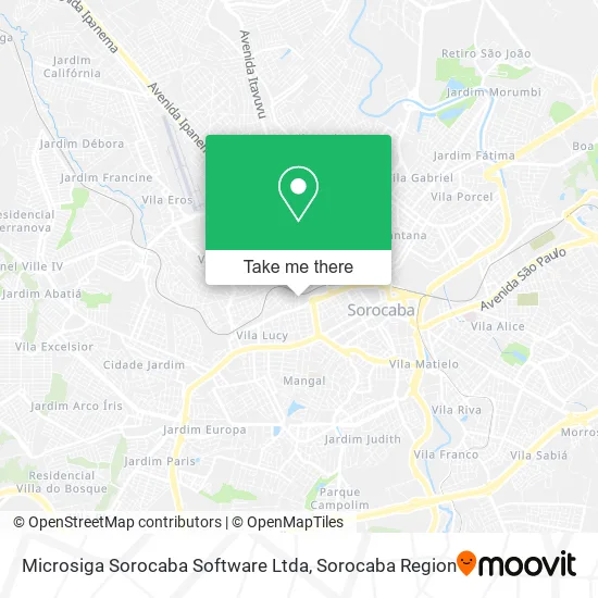 Microsiga Sorocaba Software Ltda map