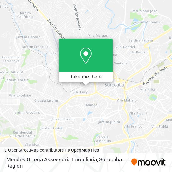 Mendes Ortega Assessoria Imobiliária map