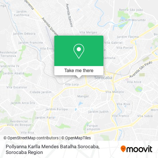 Mapa Pollyanna Karlla Mendes Batalha Sorocaba