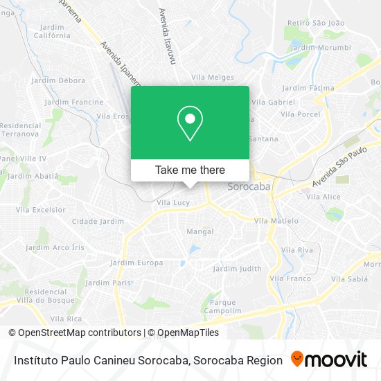 Instítuto Paulo Canineu Sorocaba map