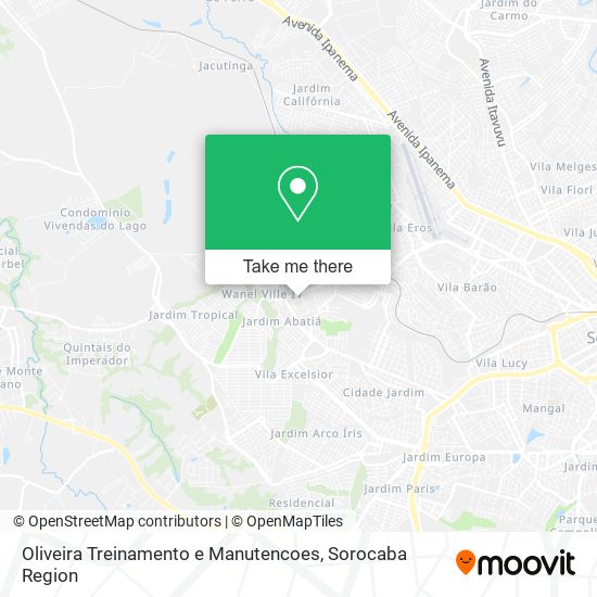 Oliveira Treinamento e Manutencoes map