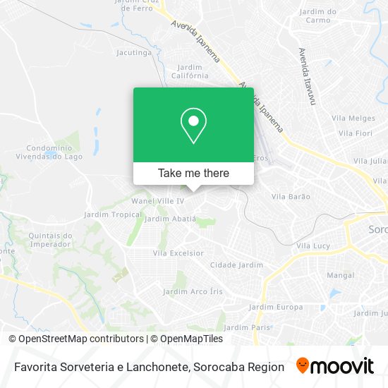 Favorita Sorveteria e Lanchonete map