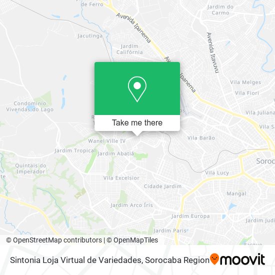 Sintonia Loja Virtual de Variedades map