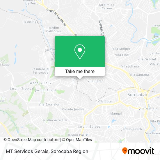 MT Servicos Gerais map