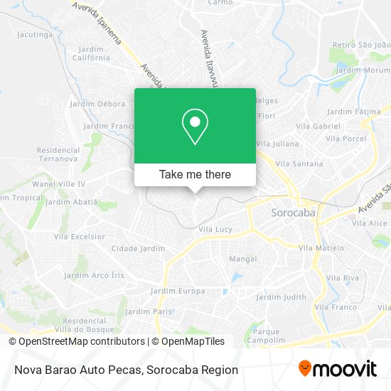 Nova Barao Auto Pecas map