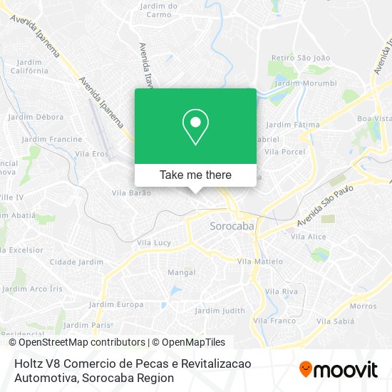 Holtz V8 Comercio de Pecas e Revitalizacao Automotiva map
