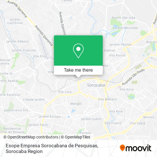 Esope Empresa Sorocabana de Pesquisas map