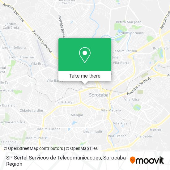 Mapa SP Sertel Servicos de Telecomunicacoes