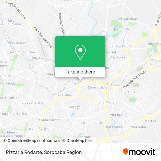 Pizzaria Rodarte map