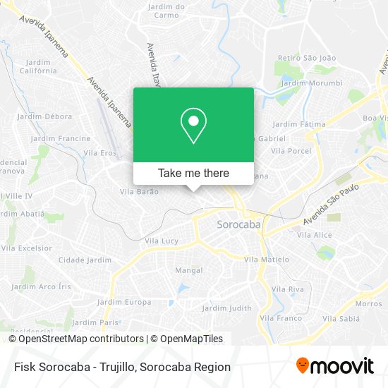 Mapa Fisk Sorocaba - Trujillo