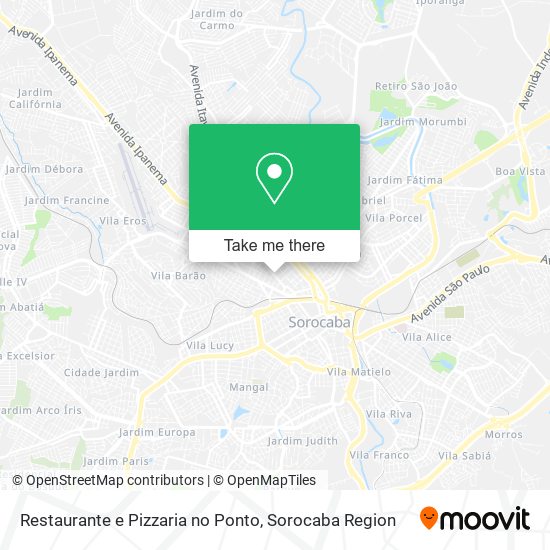 Restaurante e Pizzaria no Ponto map