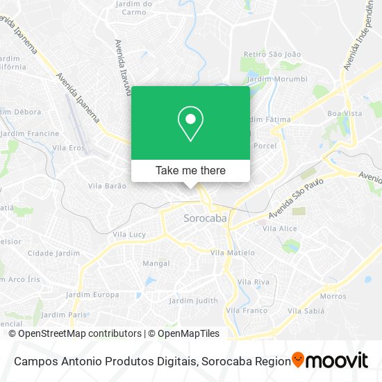 Mapa Campos Antonio Produtos Digitais