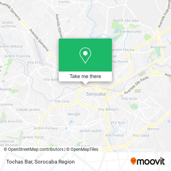 Tochas Bar map