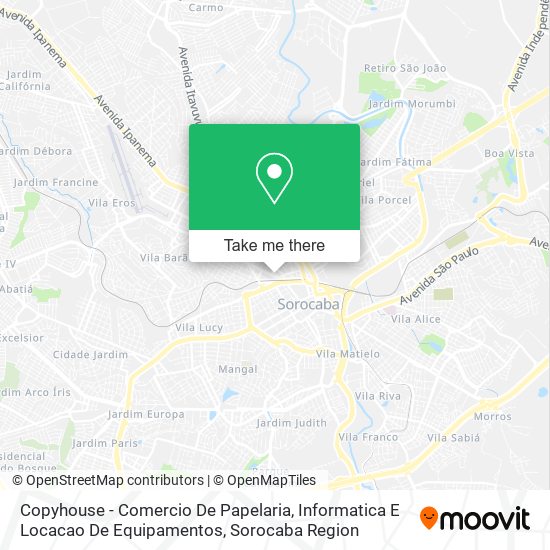 Copyhouse - Comercio De Papelaria, Informatica E Locacao De Equipamentos map