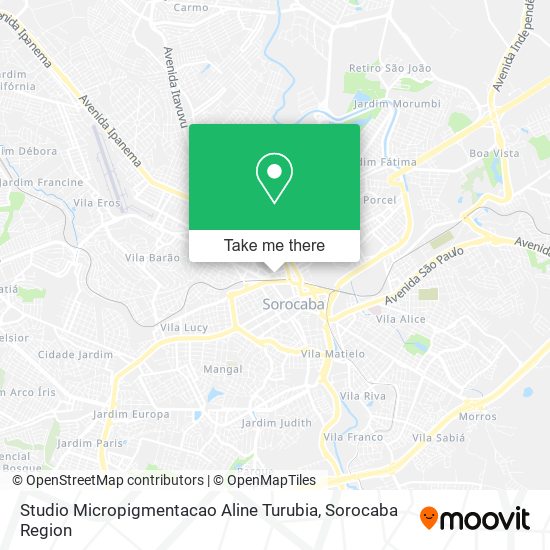 Studio Micropigmentacao Aline Turubia map