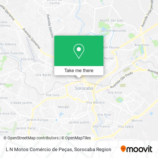 L N Motos Comércio de Peças map