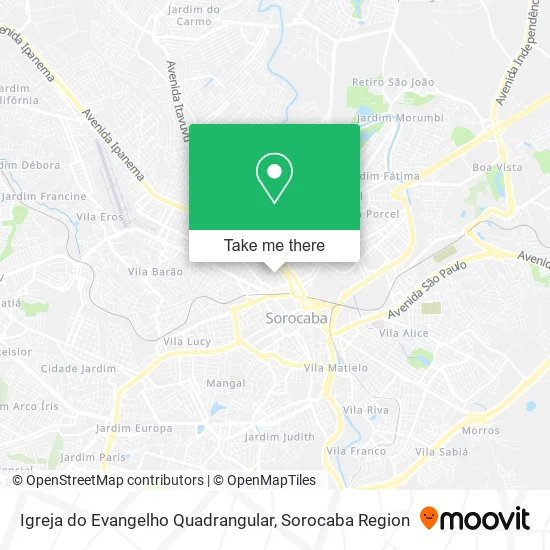 Igreja do Evangelho Quadrangular map