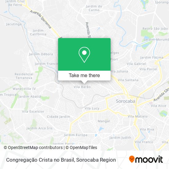 Congregação Crista no Brasil map