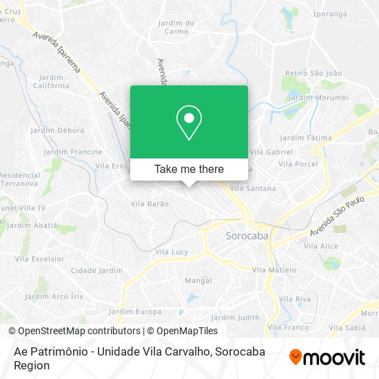 Ae Patrimônio - Unidade Vila Carvalho map