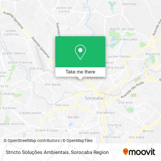 Stricto Soluções Ambientais map