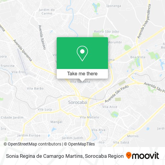 Sonia Regina de Camargo Martins map