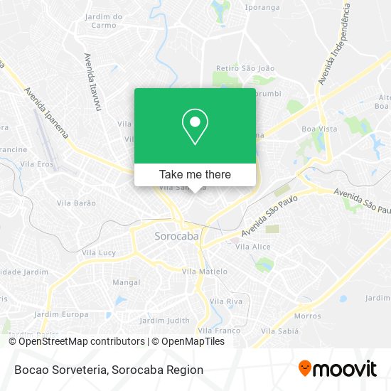 Bocao Sorveteria map