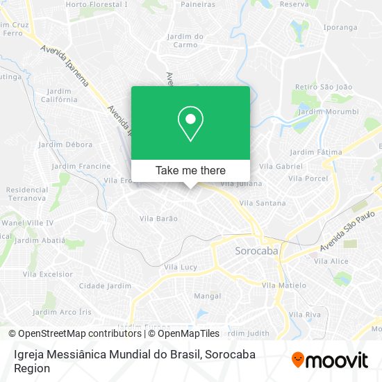 Mapa Igreja Messiânica Mundial do Brasil