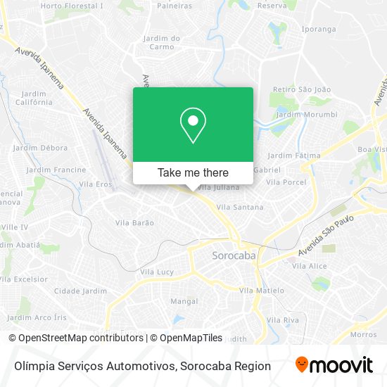 Olímpia Serviços Automotivos map