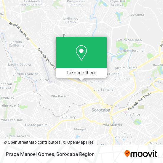 Mapa Praça Manoel Gomes
