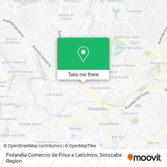 Fiolandia Comercio de Frios e Laticinios map