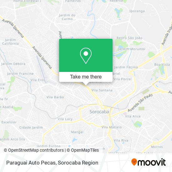 Paraguai Auto Pecas map
