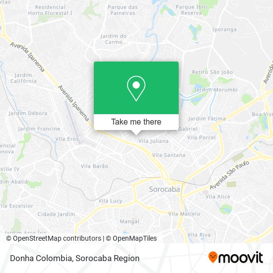 Mapa Donha Colombia