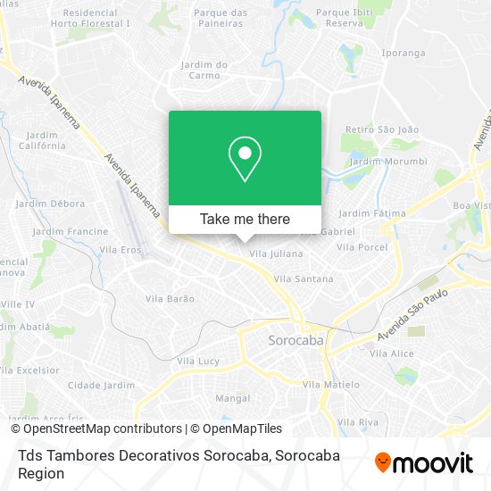 Tds Tambores Decorativos Sorocaba map