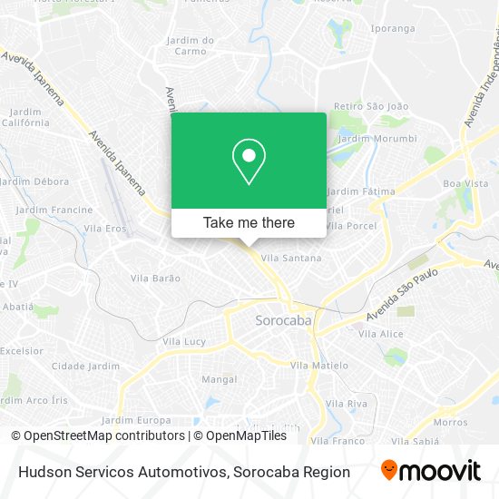 Mapa Hudson Servicos Automotivos