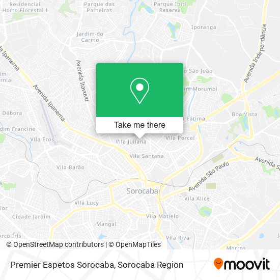 Premier Espetos Sorocaba map
