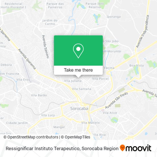 Mapa Ressignificar Instituto Terapeutico