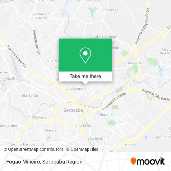 Fogao Mineiro map