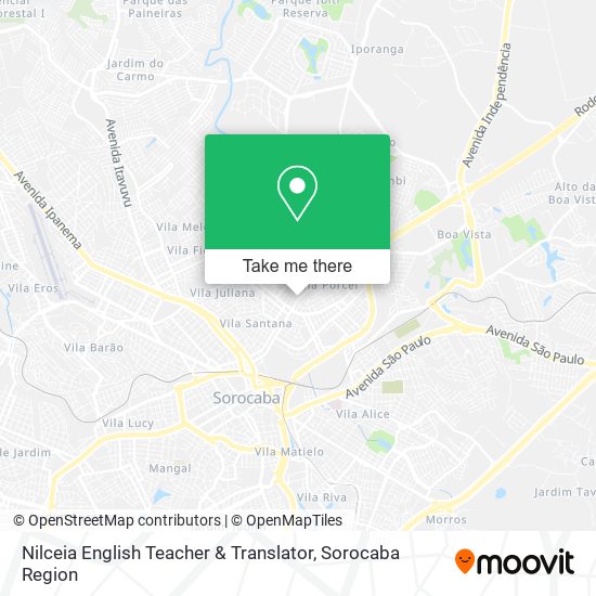 Nilceia English Teacher & Translator map
