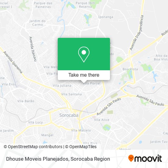 Mapa Dhouse Moveis Planejados